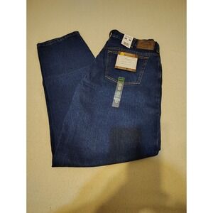 Cabelas Mens Relaxed Fit Jeans Dark Wash Denim Size 38x36 Classic 5 Pocket KK